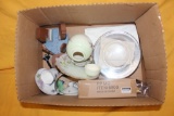 LOT OF GLASSWARE, PLATES