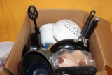BOX FULL OF KITCHEN ITEMS