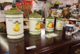 DECANTER LOT W/1 HAS A CHIP