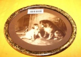VINTAGE FRAMED PRINT DOG