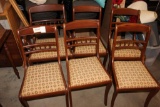 6 MATCHING CHERRY CHAIRS