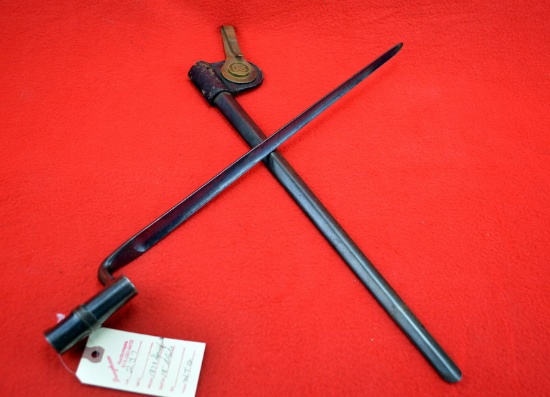 U.S.Springfield Trapdoor Bayonet And Frog