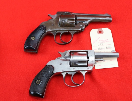 2 Hopkins & Allen Forehand Revolvers .32 &.38 S&W