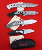 (4)  Kershaw Folding Knives