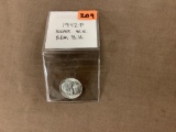 1942P SILVER WAR 5 CENT GEM BU