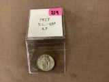 1927 STANDING LIBERTY 25 CENT XF