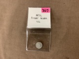 1852 3 CENT SILVER VG