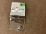 1832 CAPPED BUST 1/2-10 CENT G+