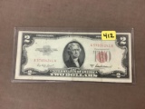 $2 BILL RED SEAL 1953A