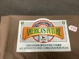 Conserving America’s future tin sign