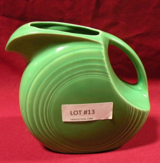 HOMER LAUGHLIN FIESTAWARE DISC PITCHER