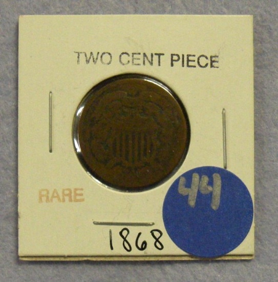 1868 TWO CENT PIECE