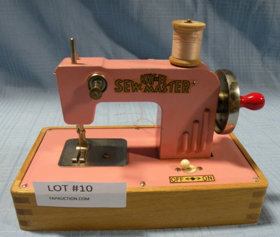 VTG. TOY CHILDS SEWING MACHINE - BERLIN US-ZONE GERMANY