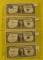 1935-C, 1957, 57-A, 57-B ONE DOLLAR SILVER CERTIFICATES - 4 TIMES MONEY
