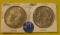 1887, 1890 MORGAN SILVER DOLLARS - 2 TIMES MONEY