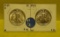 1939-D, 1943 WALKING LIBERTY HALF DOLLARS - 2 TIMES MONEY