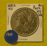 1882 O/S MORGAN SILVER DOLLAR - RARE KEY DATE