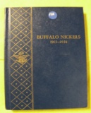 BUFFALO NICKELS BOOK W/56 COINS - 1913-1938