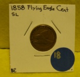 1858 SMALL LETTERS FLYING EAGLE CENT