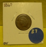 1867 INDIAN HEAD PENNY