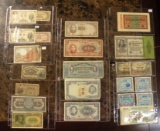 APPROX. 23 FOREIGN CURRENCY NOTES, MILITARY PAYMENT CERTIFICATES
