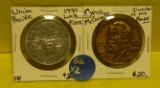 UNION PACIFIC RR, CYRUS MCCORMICK TOKENS - 2 TIMES MONEY
