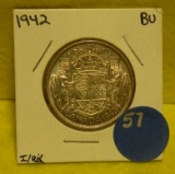 1942 CANDA 50 CENT PIECE