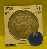 1878 MORGAN SILVER DOLLAR - 8 TAIL FEATHERS