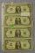 4 - 1963-B ONE DOLLAR JOSEPH BARR NOTES - 4 TIMES MONEY