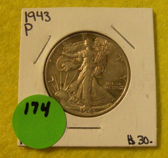 1943 WALKING LIBERTY HALF DOLLAR