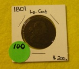 1801 DRAPED BUST LARGE CENT