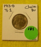 1913-D TYPE 1 BUFFALO NICKEL