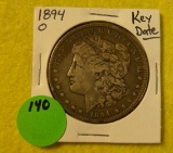 1894-O MORGAN SILVER DOLLAR - KEY DATE