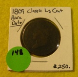 1809 CLASSIC HEAD LARGE CENT - RARE DATE