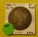 1880-CC MORGAN SILVER DOLLAR - REVERSE OF 78