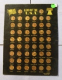 1979 STATE PENNY COLLECTION - 50 STATES W/CARDBOARD DISPLAY