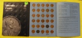 LINCOLN CENT BOOK W/82 COINS - 1941 TO 1976 PARTIAL SET