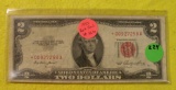 1953 TWO DOLLAR STAR NOTE - RED SEAL