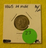 1865 NICKEL THREE CENT PIECE