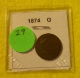 1874 INDIAN HEAD PENNY