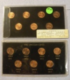 2 - 1982 LINCOLN CENT BU SETS - 7 COINS EACH - 2 TIMES MONEY