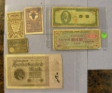 6 ASSORTED FOREIGN CURRENCY NOTES
