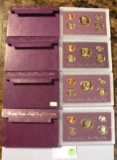 1990, 91, 92, 93 U.S. PROOF SETS