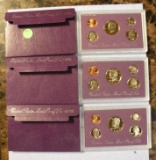 1990, 91, 93 U.S. PROOF SETS