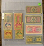 8 ASSORTED U.S. MILITARY PAYMENT CERTIFICATES