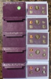 1984, 85, 86, 88, 93 U.S. PROOF SETS