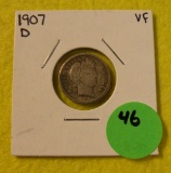 1907-D BARBER DIME