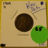 1909-S WHEAT PENNY - KEY DATE