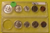 1956 MINT SETS - P, D MARKS - 9 COINS