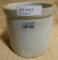 RUCKELS STONEWARE CANISTER CROCK